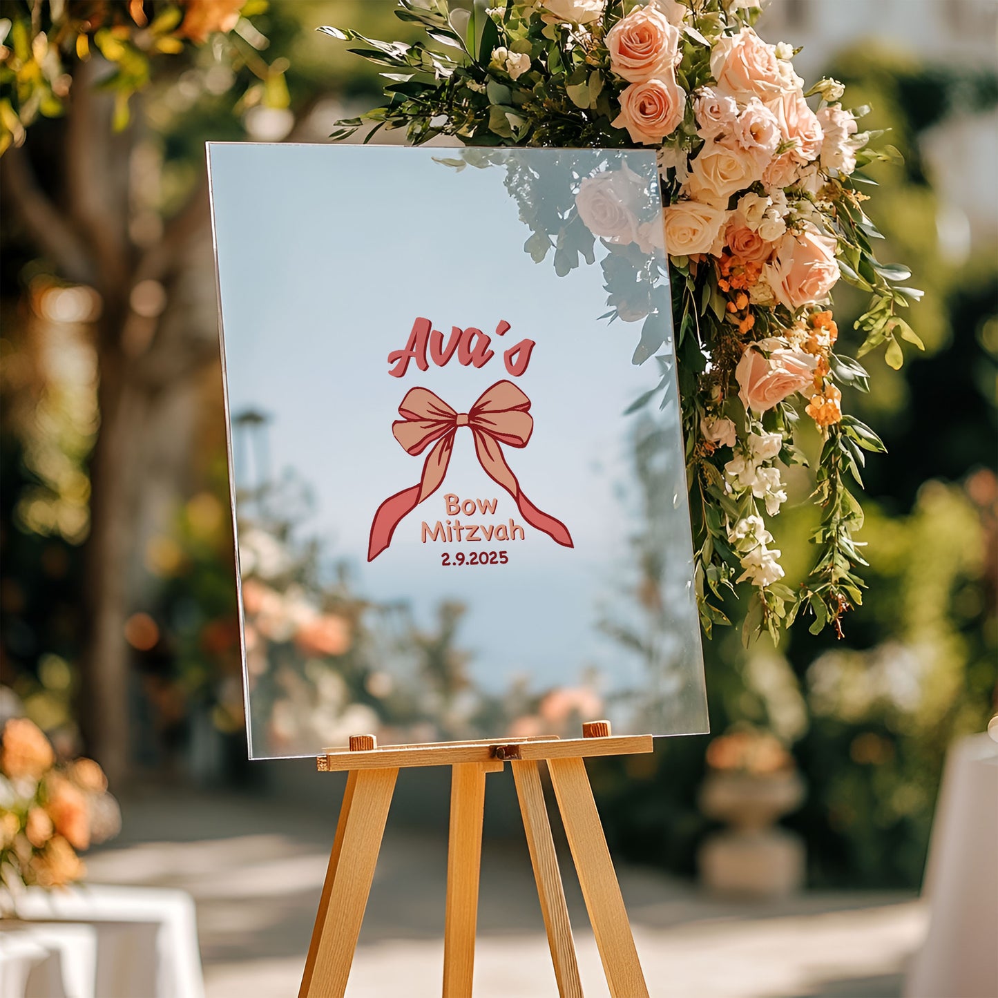 Bar or Bat Mitzvah Sign in Board