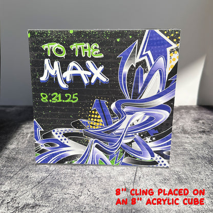Static Clings for Acrylic Centerpieces Cubes
