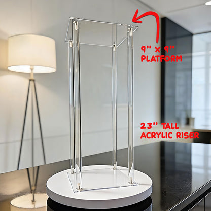 23" Acrylic Centerpiece Risers (Set of 2)