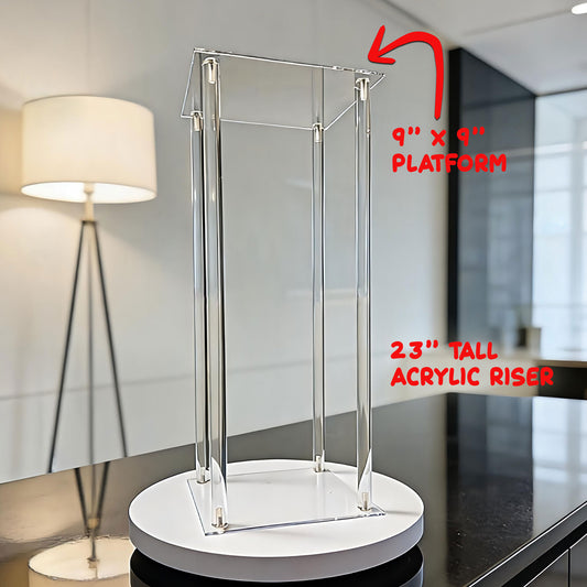 23" Acrylic Centerpiece Risers (Set of 2)